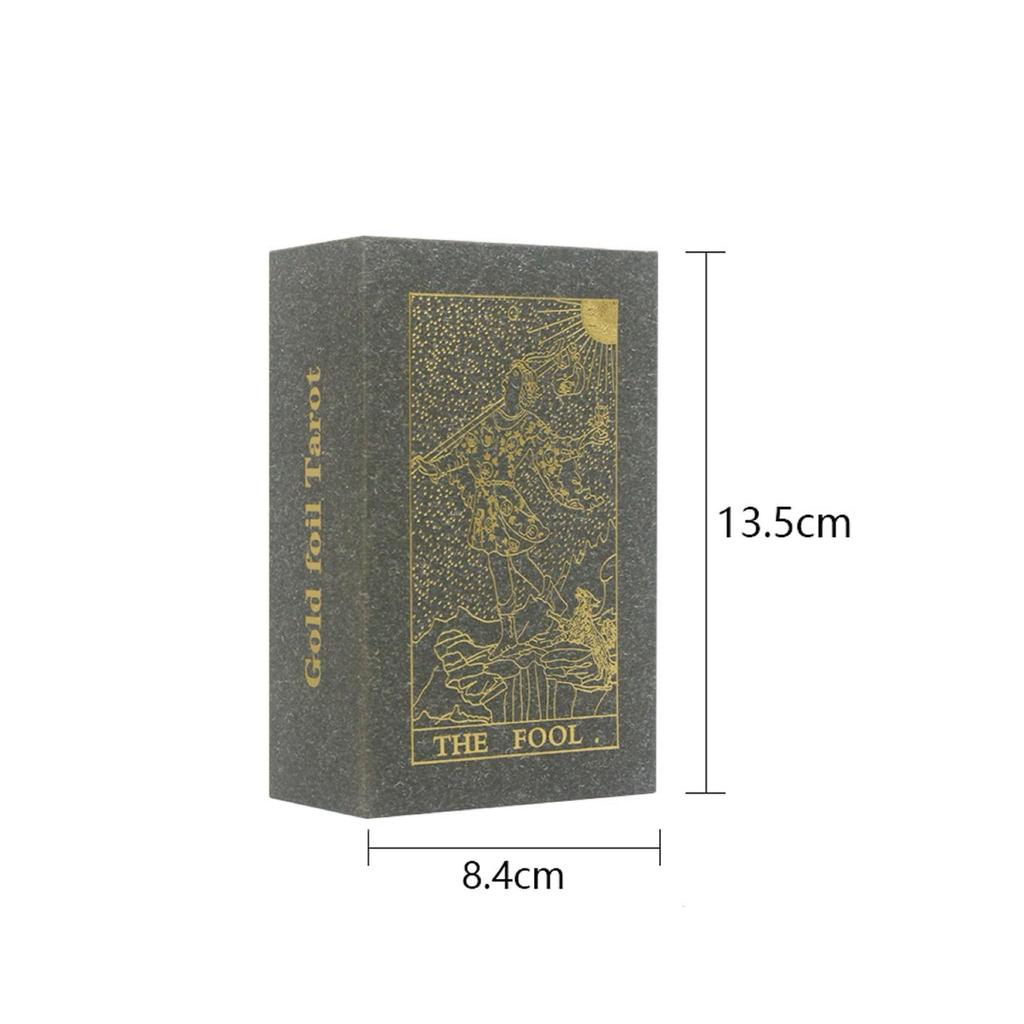 Gold Foil Tarot Prophet Tarot Cards with 78 Tarot Card Deck Fortune Telling Classic Traditional Tarot Deck Standard for Beginners and Expert Readers