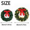 Exquisite Christmas Wreath Artificial Xmas Tree Garland Window Hanging Decor  Home Decoration