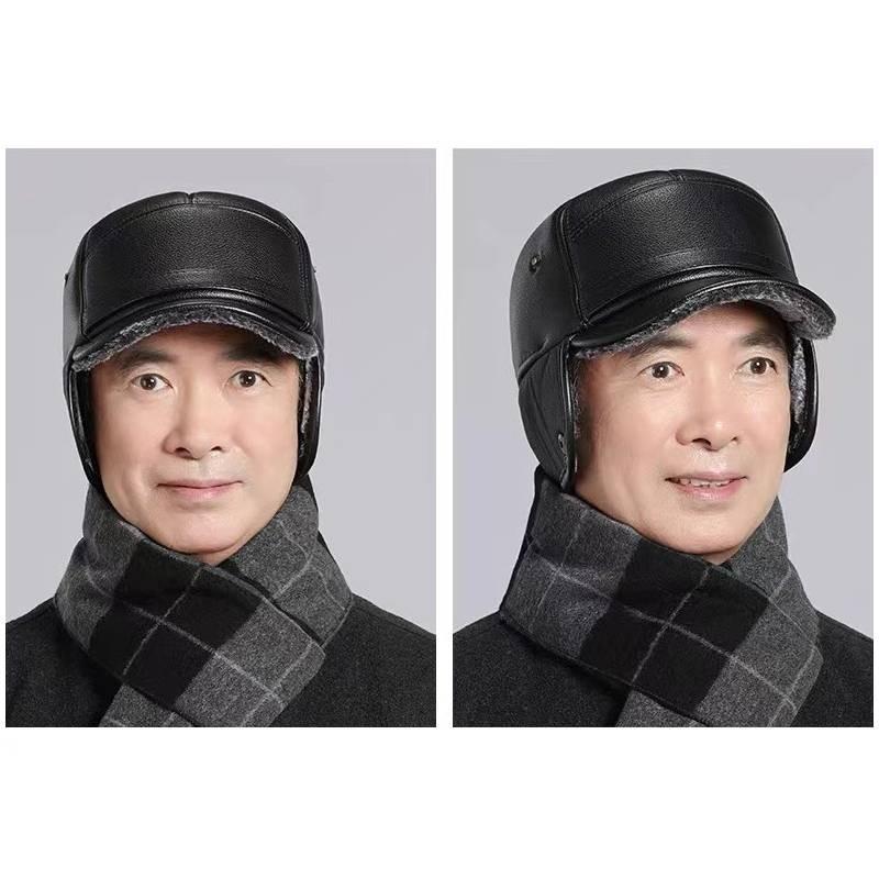 Зимняя защита Ушанка Тепло Плюшевая Кепка с козырьком Уличная Мода Повседневный Подарок