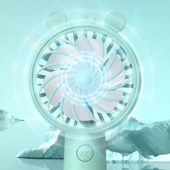 Легкий портативный универсальный тепловой вентилятор с мультяшными ушами, рассеивающий тепло