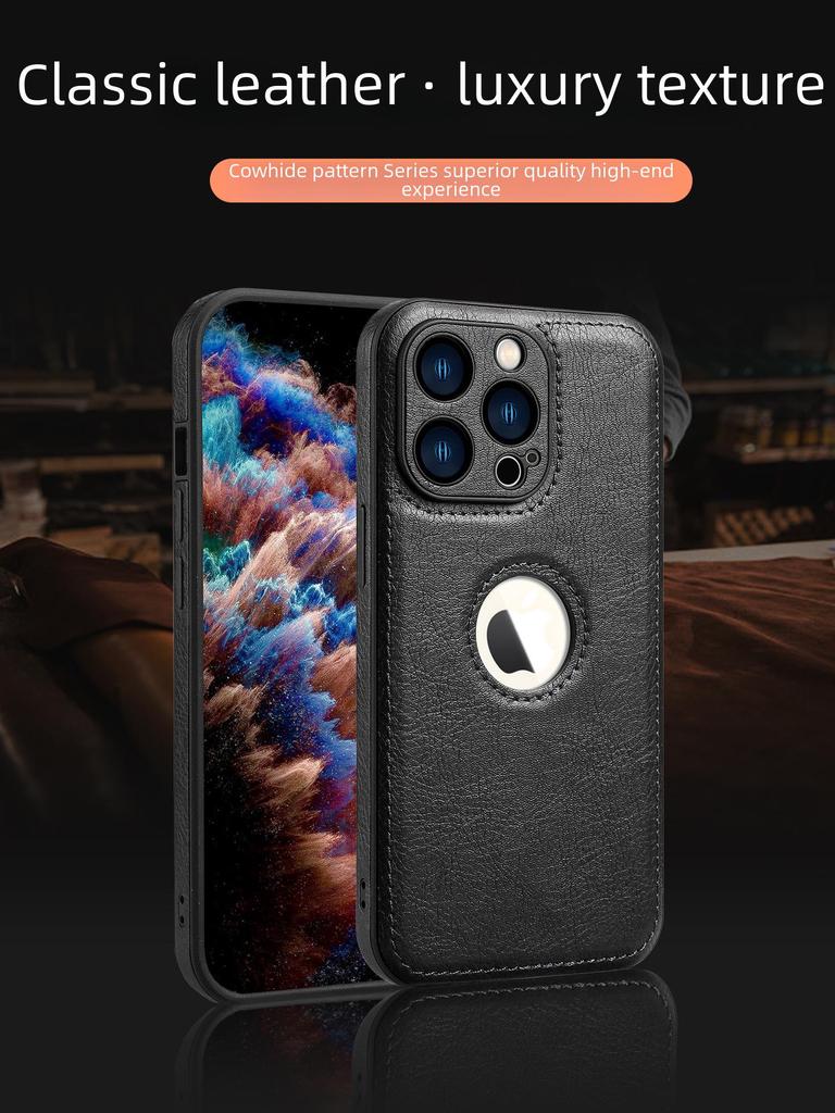 Кожаный чехол для iPhone 15 Pro с дизайном Romax, полная защита для iPhone 14 и 11.