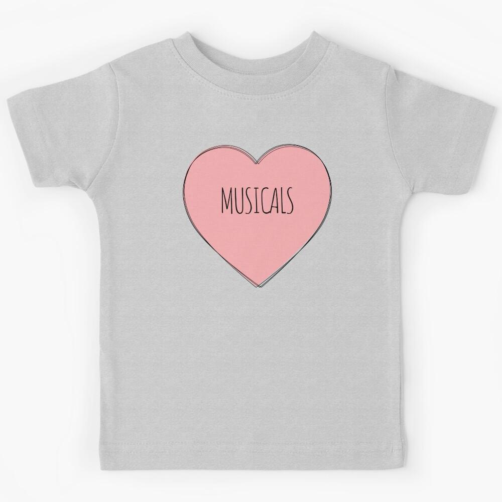 I Love Musicals Kids T-Shirt