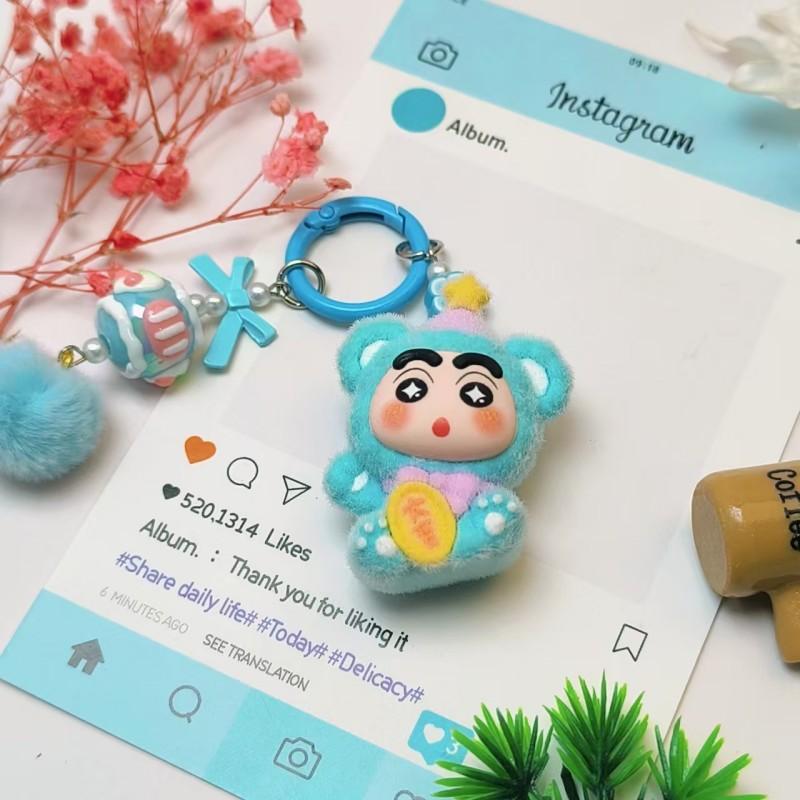 Крошка Шин-чан Брелок-игрушка Подарки Мультяшный Шин-чан Подвеска на ключ Брелок Подвеска на рюкзак Брелоки для детей Подарок