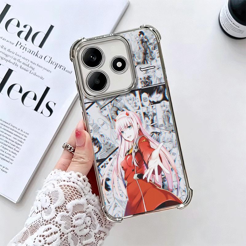 Дорогая Зеро Ту 02 Аниме Покрытие Чехол для Телефона Для Xiaomi Redmi Note 14 15 Pro Plus 13 12 11 11S 11T 10 9S 9 5G Защита от Падения Подушка Безопасности
