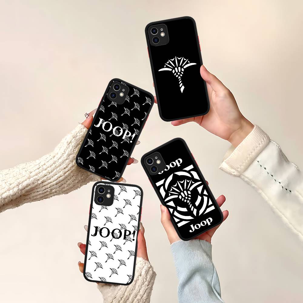 Luxury Fashion J-Joop For IPhone 15 16 Pro Max 11 12 13 14 XS XR X Plus 16E Matte Translucent Phone Cover