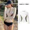 Womens Long Sleeve Rash Guard Set Quick Dry Sun Protection Surfing Snorkeling Swimwear Slimming