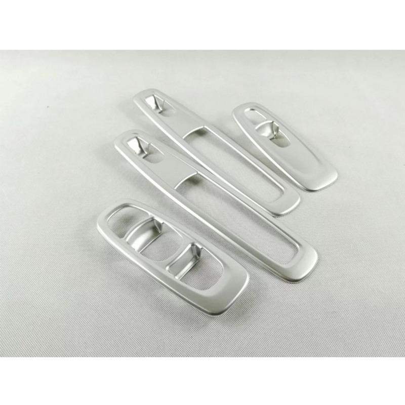Car Body Door Window Glass Inner Panel Armrest Lift Switch Button Trim Frame Molding For Renault Kadjar 2016 2017 2018