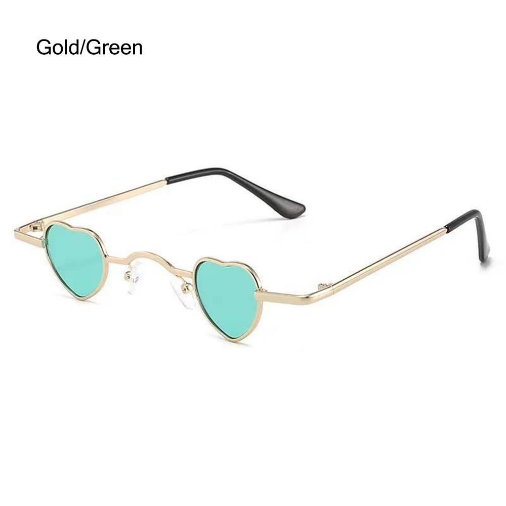Retro Candy Color Punk Hip Hop Heart-Shaped Sunglasses Ultra-small Sun Glasses Shades
