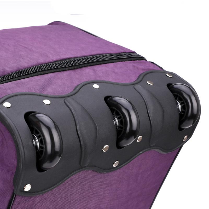 Оксфордский холст дорожная сумка на колесах Компактный водонепроницаемый складной багаж большой вместимости унисекс