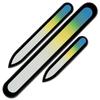 Set of 3 Rainbow Crystal Nail Files, Hand Made of Czech Tempered Glass R-BMS