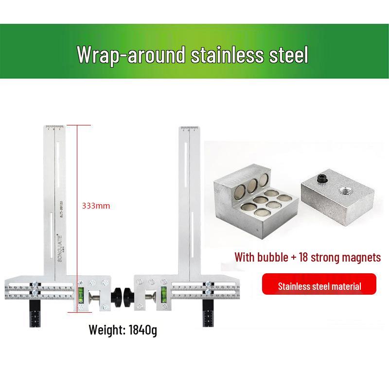 Двухуровневый пузырьковый однолинейный направляющий позиционирующий угольник для лифтовых и школьных рельсовых систем