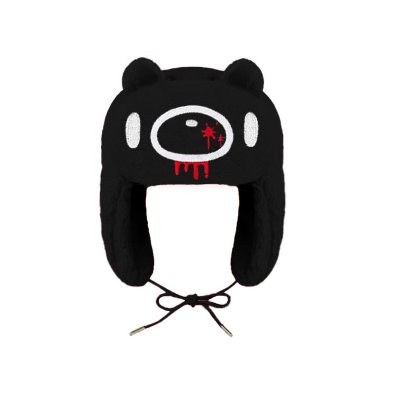 European and American Y2K Autumn and Winter Cartoon Embroidery Pattern Warm Ski Hat for Men and Women