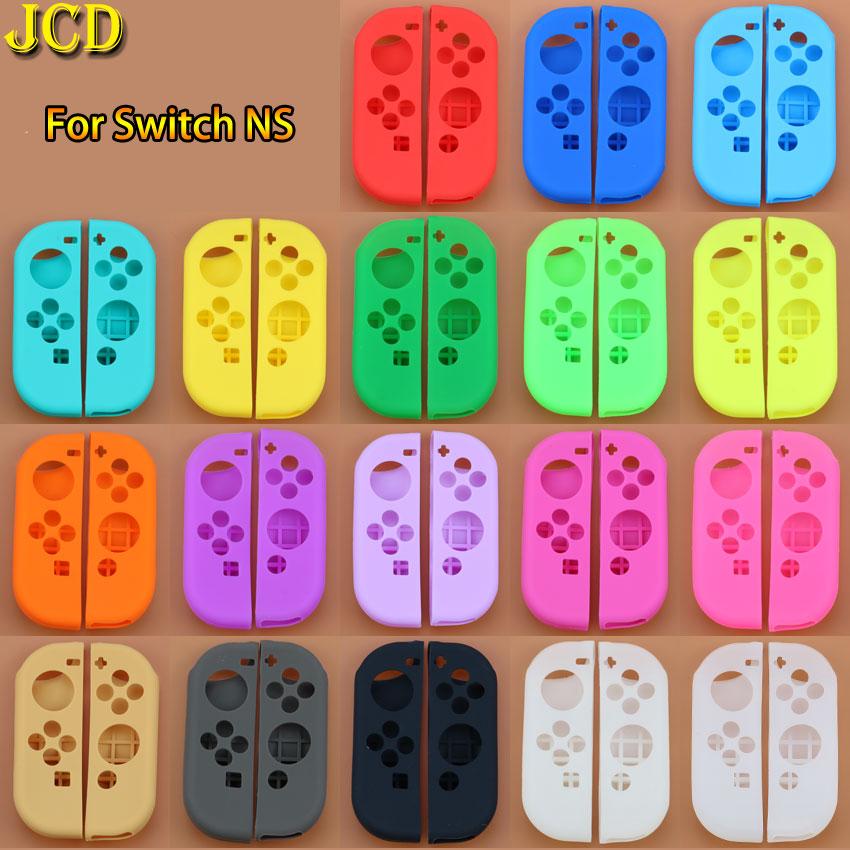 JCD 1Set Left Right Soft Silicone Rubber Grip Gel Guard L R Controller Gamepad Sleeve Case Cover For Switch Joy-Con Joycon NS