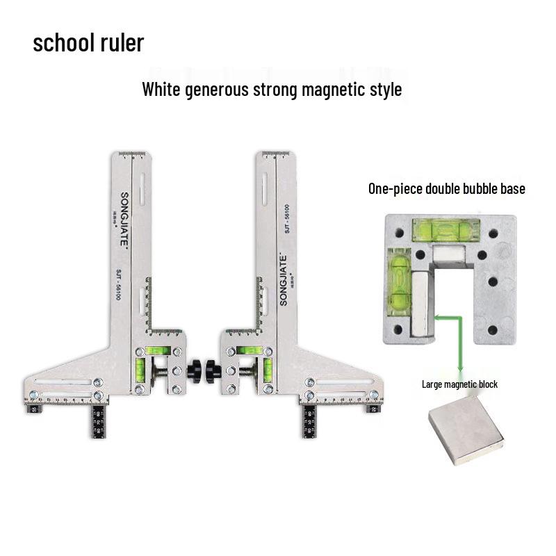 Двухуровневый пузырьковый однолинейный направляющий позиционирующий угольник для лифтовых и школьных рельсовых систем