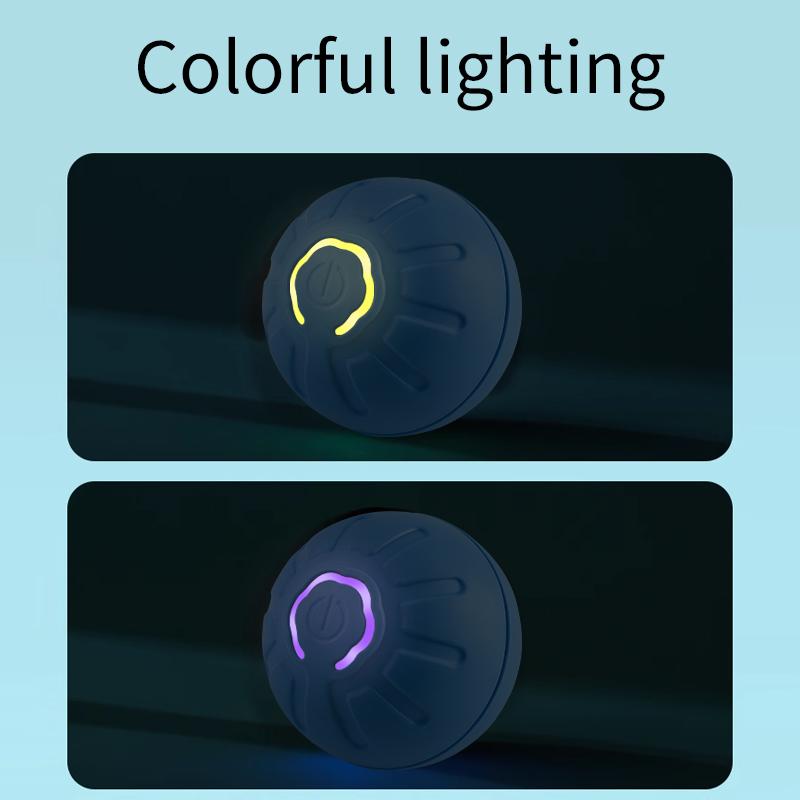 Умный игрушечный мяч для собак, автоматический катящийся мяч, электронная интерактивная игрушка для домашних животных, шарики для кошек, обучающие USB для щенка, подарок на день рождения, продукт для котенка