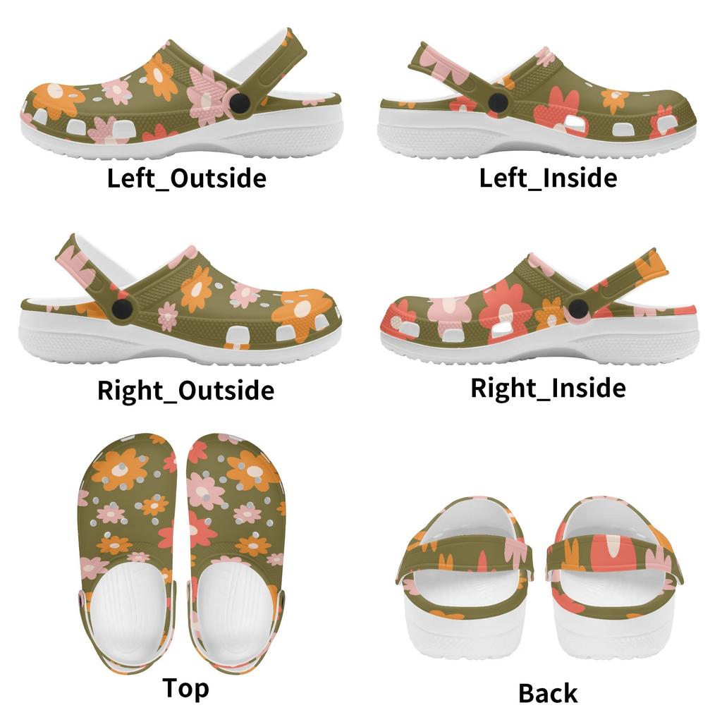 Cute Printed EVA Clogs Women Men Flexible Breathable Slip On Summer Sandals Casual Shoes Soft Sole Daily Walking Leisure Wear