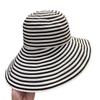 New Japanese Foldable Striped Bucket Hat, Women'S Upf 50+ Summer Sun Hat, Oversized Fisherman Cap Trendy Beach Accessories