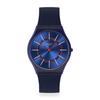 Swatch Skin Classic Biosourced Very Jazzy Berry Watch, Blue, SS08N117