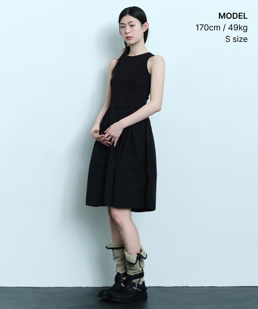 Musinsa Standard Woman Women'S Tank Top Combination Dress [Black]