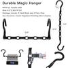 Closet Organizers and Storage,8 Pack Stronger Space Saving Hangers Clothes Hanger with 5 Holes Closet Storage for Heavy Clothes,Magic Home