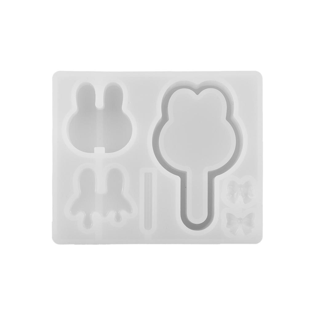 Милая форма для леденца с зыбучим песком, форма для кулона ручной работы, силиконовая форма для литья смолы, для DIY брелока, ювелирных изделий, антипригарная