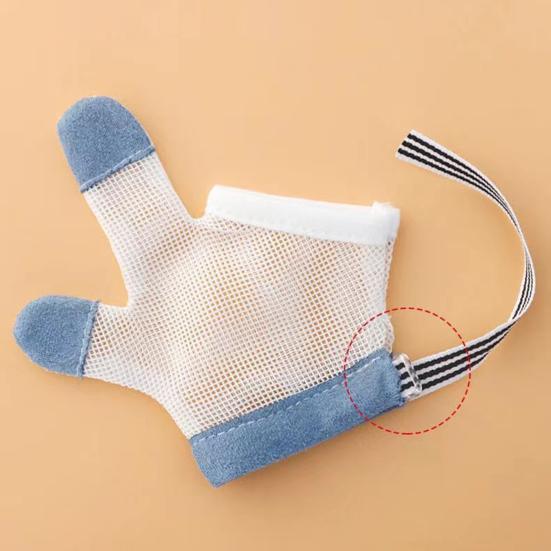 Thumb Sucking Guard Gloves Breathable Anti Finger Sucking Gloves To Stop Nail Biting Sucking Thumbs Fingers for Baby
