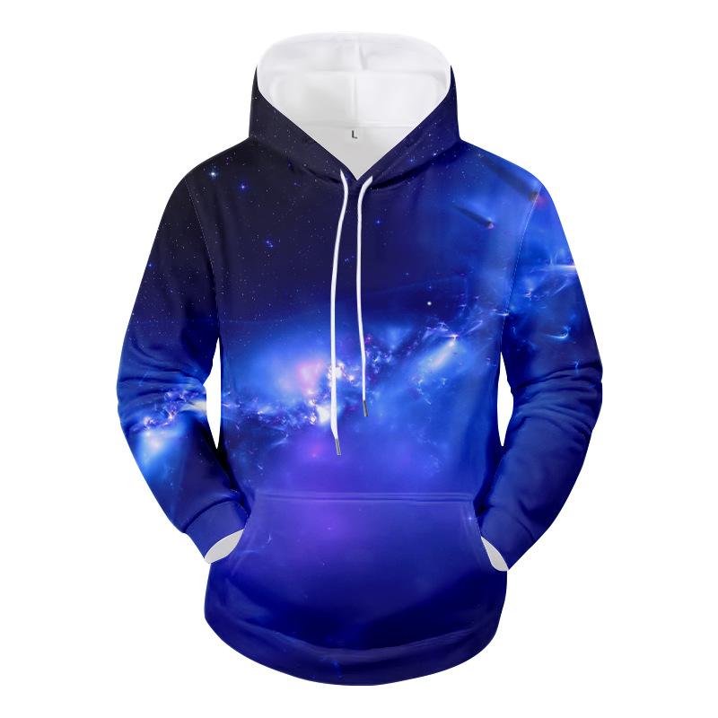 Весна и осень, новый мужской 3D-принтованный повседневный персонализированный свитер с капюшоном и пуловер