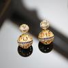 "2023 New Style Hollow Ball Exaggerated Round Earrings - High-End Ancient Design for Women"