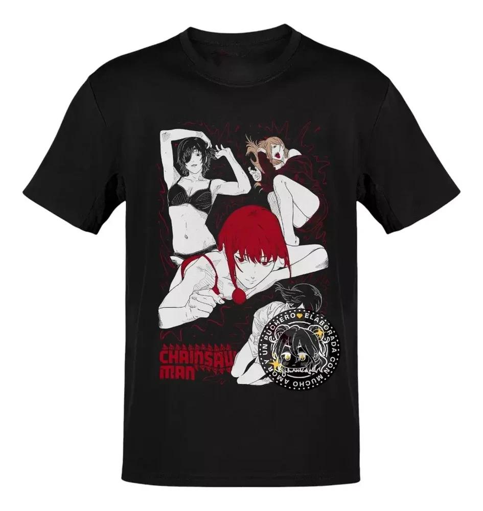 Anime Chainsaw Unisex Makima Hiunisexo Power Kobeni TShirt Size S4xl