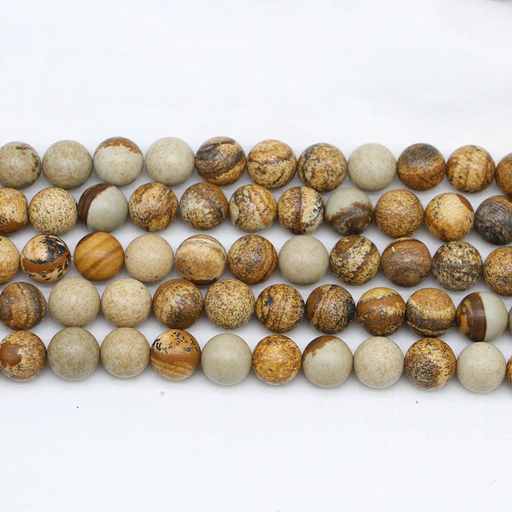 1 нить/лот, 4/6/8/10/12 мм, натуральный камень, бусина из яшмы, круглые свободные бусины-разделители для изготовления ювелирных изделий, браслет «сделай сам»