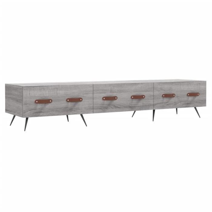 VidaXL TV Cabinet Sonoma Grey 150x36x30 Cm Engineered Wood 829130
