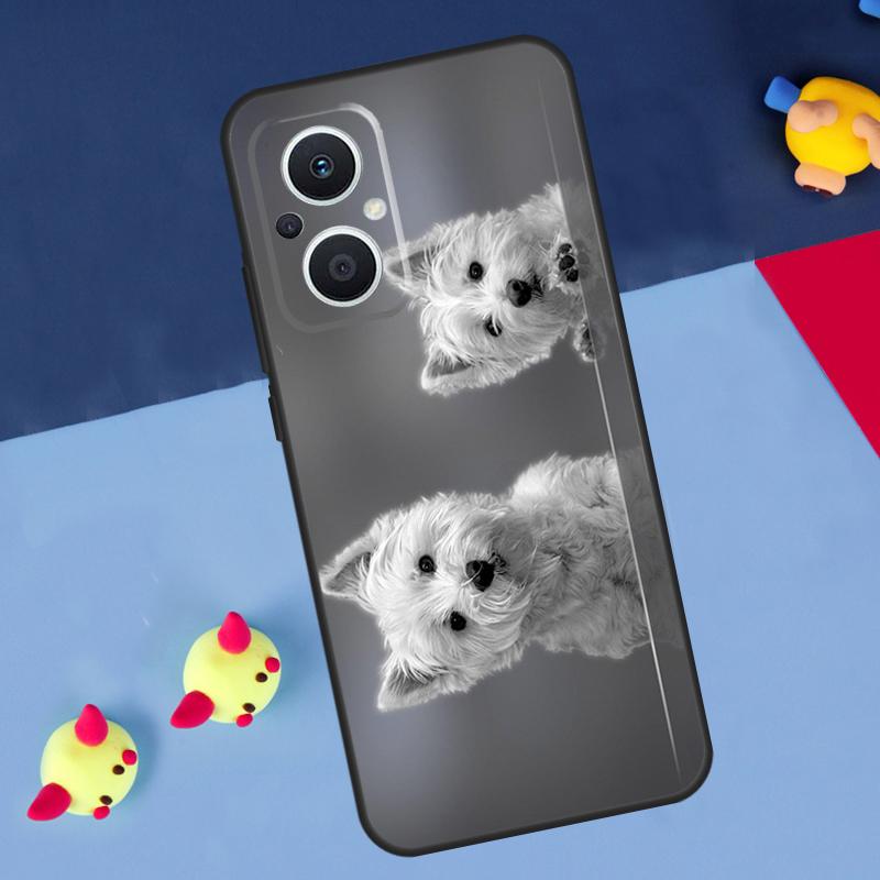 Собака Вест-хайленд-уайт-терьер Для OPPO Reno 14 13 12 11 10 Pro 8T 11F 12F 13F 14F 7 8 Lite OPPO Find X8 X6 X5 X9 Pro Чехол