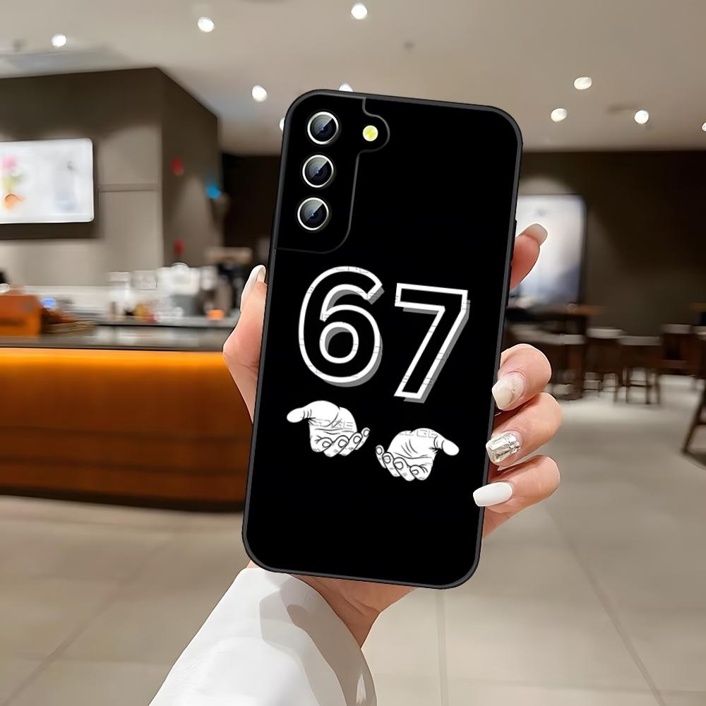 67 Six Seven Phone Case For S25 Samsung S26 S24 Ultra S22 S23 S20 Fe S21 Plus A54 A34 A16 A53 Back Cover