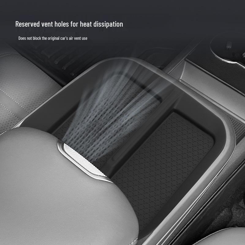 Силиконовый противоскользящий коврик для беспроводной зарядки: Подходит для центральной консоли 24 моделей Hongqi EH7