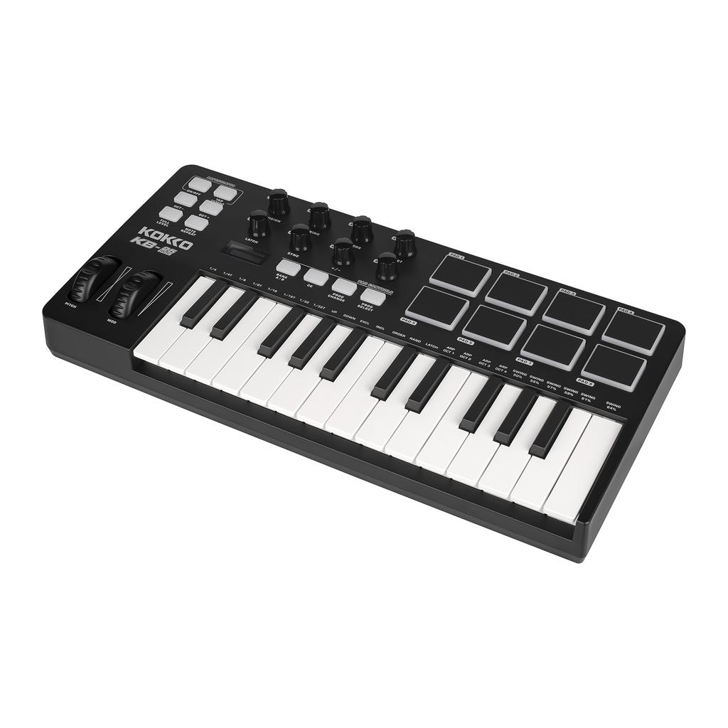 MIDI Keyboard Controller Beat Maker Machine 25 Keys MIDI Keyboard Portable Arranging Strike Pad
