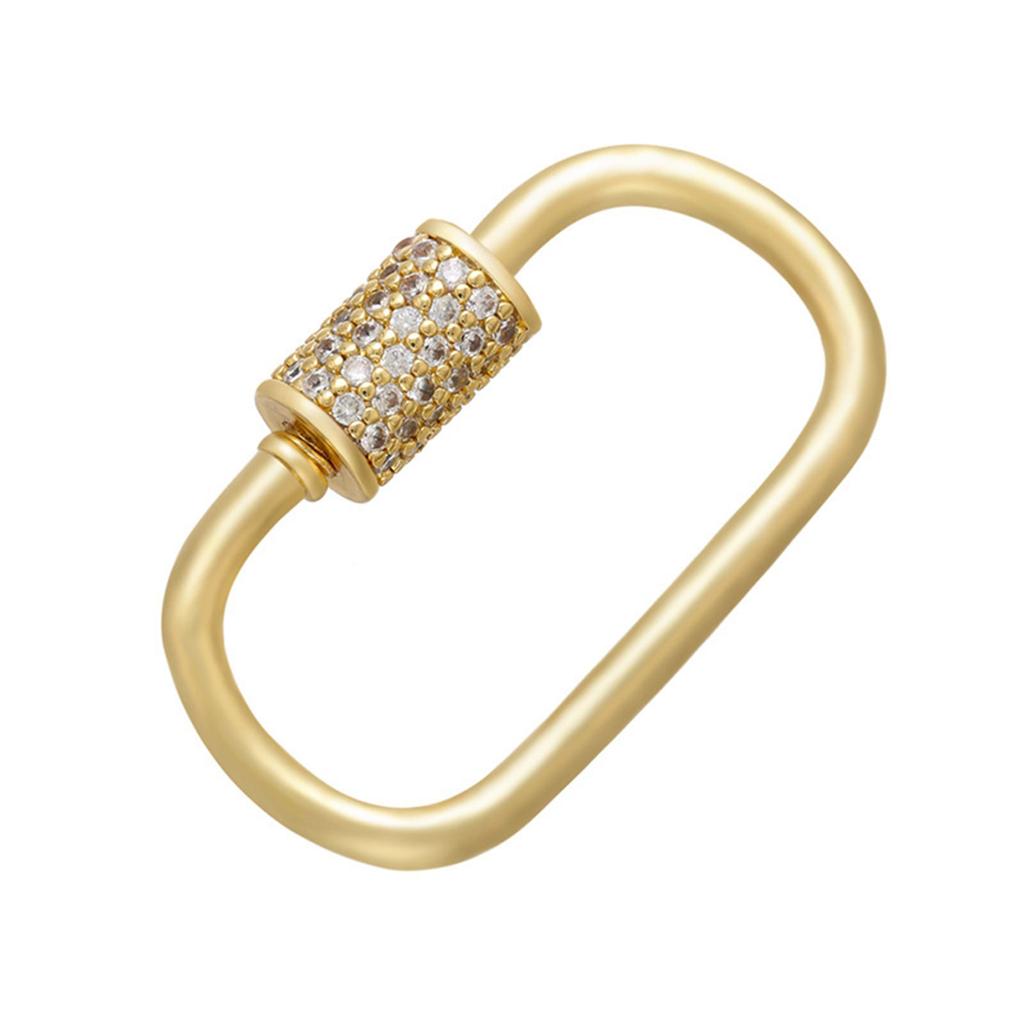 Карабин с застежкой из кубического циркония, универсальная брошь со стразами, булавка, кулон, ожерелье, соединитель, ювелирные аксессуары