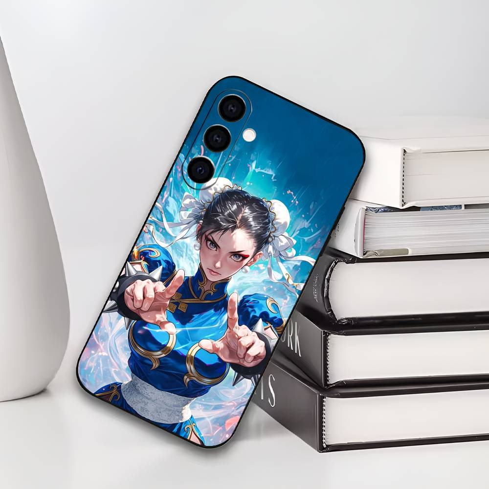 S-Street Fighter Чун Ли Чун Ли Чехол для телефона Силиконовый Мягкий Для Samsung Galaxy A73,A72,A71,A70,A53,A52,A51