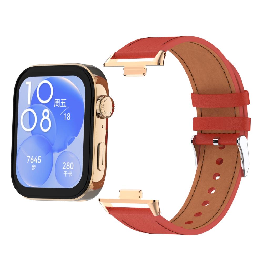 Ремешок для Huawei Watch Fit 3 Smartwatch, сменный браслет, ретро-браслет из натуральной кожи