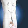 textureMetal Chain Nipple Clamps for Couples Adjustable Breast Clip Bondage Accessories for Sensual Bedroom Foreplay