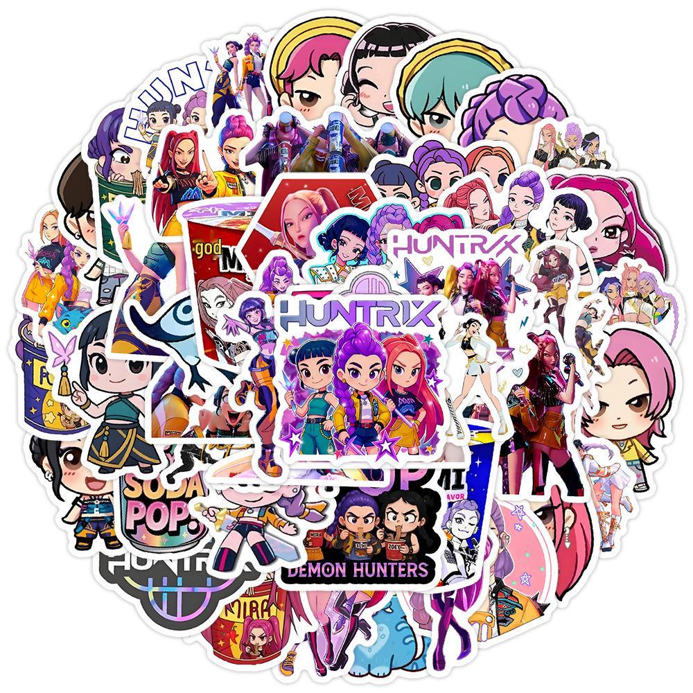 Водонепроницаемые наклейки-граффити Dragon Ball & One Piece - Набор 50/100 шт. для украшения телефона, холодильника, багажа, блокнота и дневника