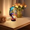 Настольная лампа из смолы в форме животного, настольная лампа, очаровательный красочный ночник для украшения дома, спальни