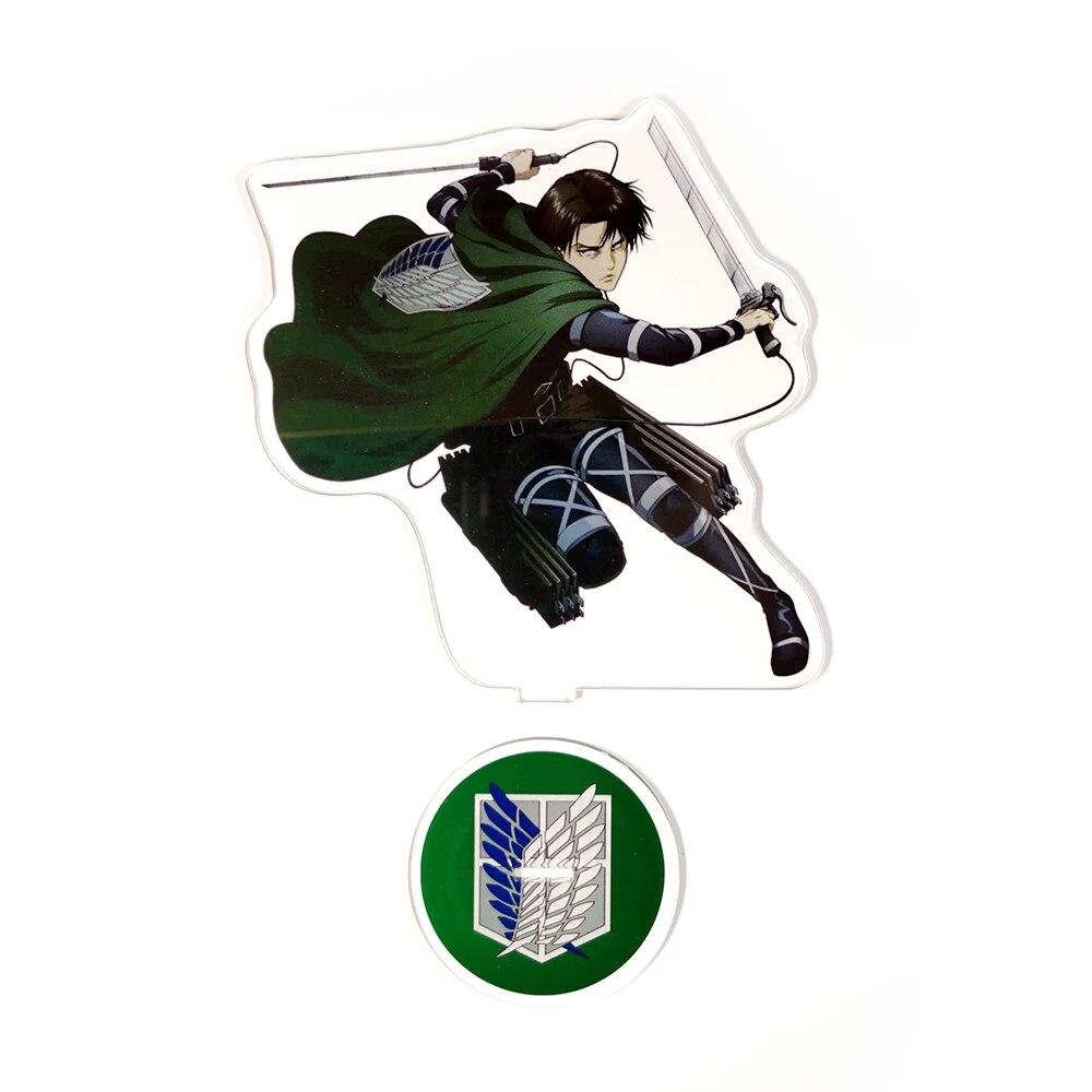 Shingeki no Kyojin Attack on Titan Levi Rivaille Battleg GM Фигурка на акриловой подставке, модель, держатель тарелки, Топпер для торта, аниме