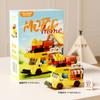 Anime Building Blocks Figure Vending Cart Series, Cartoon Small Particle Assembly Models, Fun Educational Toys For Kids,