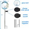 JYL TS/001,Solar Blue Moon Iron Ground Stake Light with Light Sensor for Creative Ambience in Garden Patio and Lawn Photography
