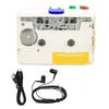 USB Cassette To MP3 Converter Plug and Play Portable Tape Player with 3.5mm Jack and Colored Buttons for Laptops Speaker