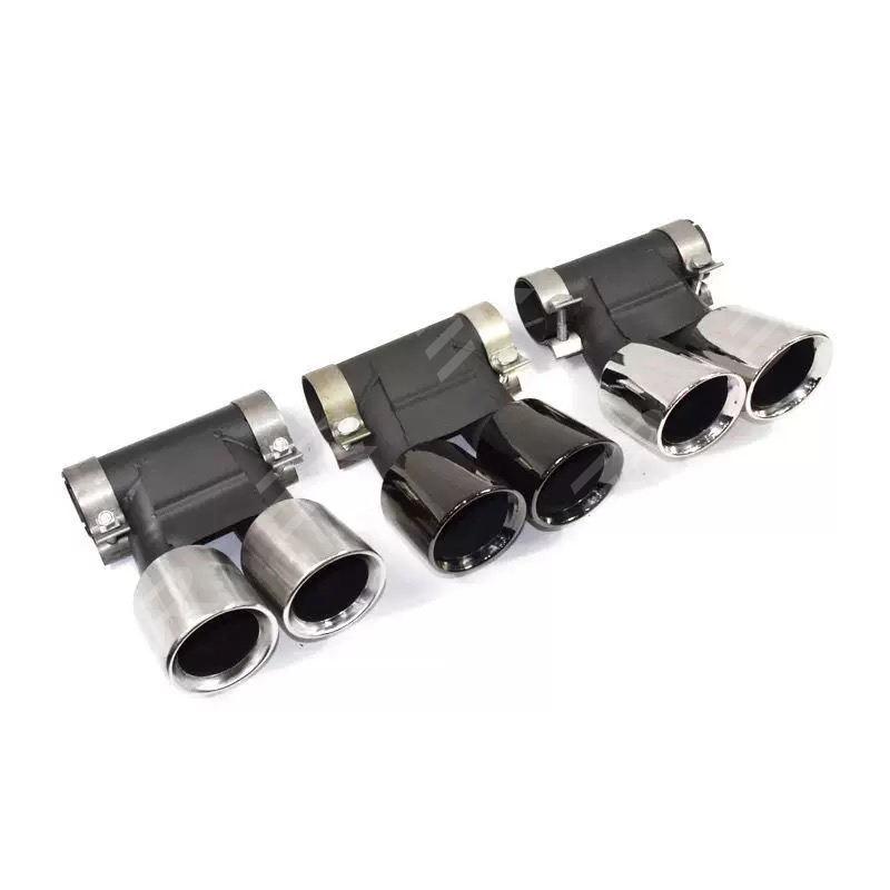 Porsche Cayman/Boxster 981 Stainless Steel Sport Exhaust Tip, Triple Layer, Quad Outlet