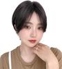 Парик Короткий Боб Полный Парик Короткий Боб Парик Парик Черные Волосы [Brightlara] Женский Мужской tf1754-BC