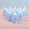 12pcs Baby Bottle Mini Blue Pink White Plastic Candy Boxes Baby Shower Favors Gifts Boys Girls Gender Reveal Party Decorations