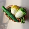 Realistic Simulation Vegetables Ornament Soft and Safe Rtificial Fake Eggplant Cucumber Ornament Replicas for Display