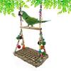Boredom Bite Resistant Hanging Bird Toy Parrot Climbing Net Pet Hammock Bird Perch Parrot Swing Toy